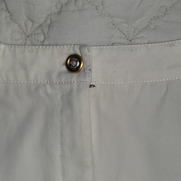 St. John Collection Women's Straight High-rise White Jeans Size 6 - Picture 14 of 14